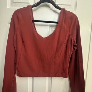 lululemon athletica Rust Crop Top